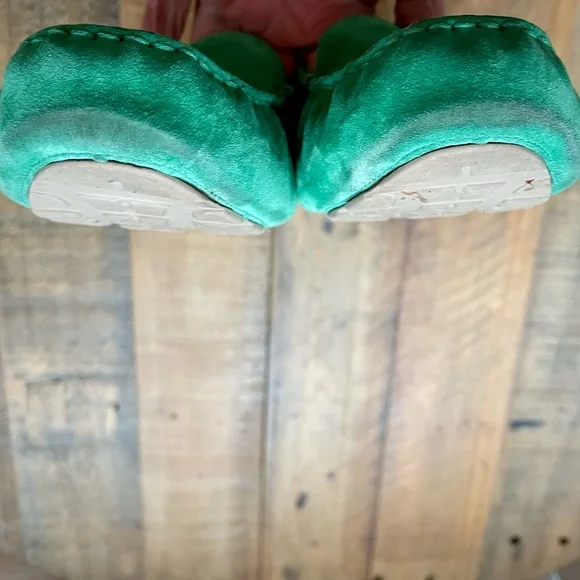 UGG Milana Water Resistant Suede Loafers in Verde - Picture 9 of 9